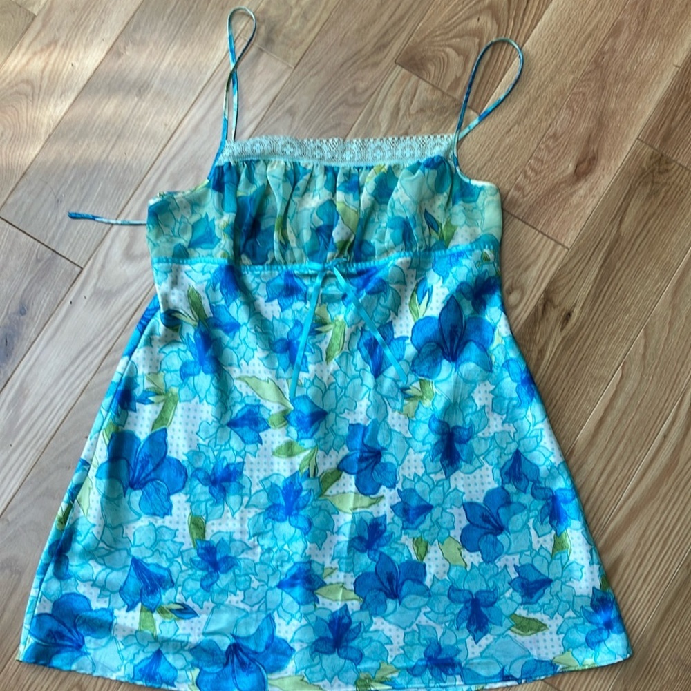 Linea Donatella floral vintage slip dress Large